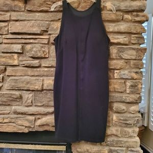 ATHLETA BLACK RACERBACK TANK DRESS XS